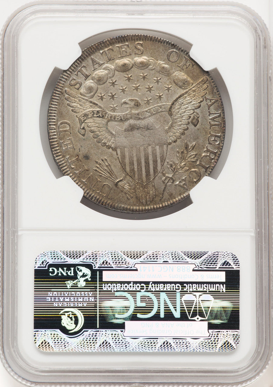 1798 Large Eagle Pointed 9 Brown Label Early Dollar NGC MS61