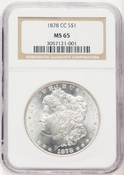 1878-CC Morgan Dollar NGC MS65 (772309003)