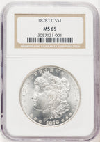 1878-CC Morgan Dollar NGC MS65 (772309003)