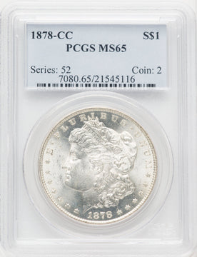 1878-CC Morgan Dollar PCGS MS65 (772309002)