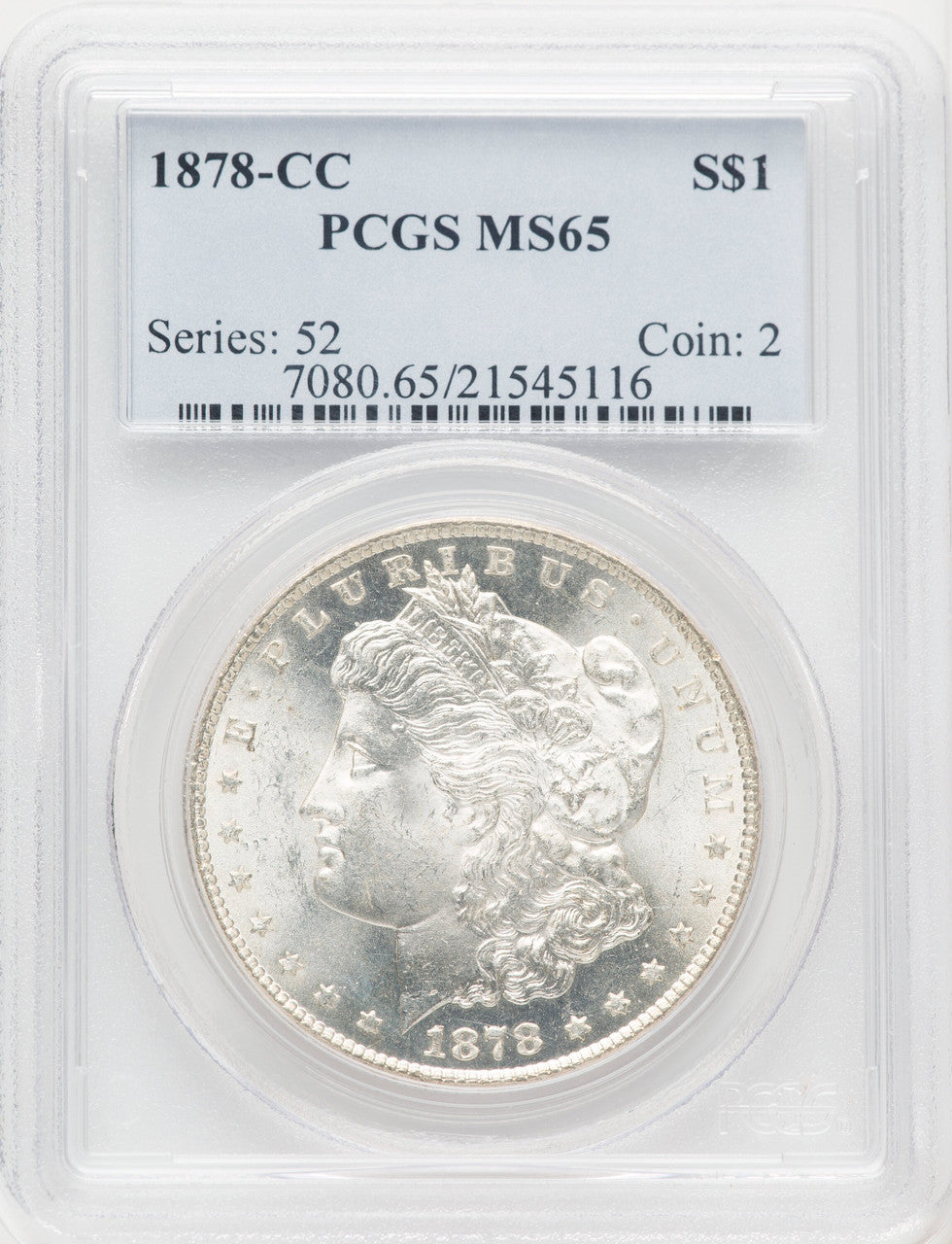 1878-CC Morgan Dollar PCGS MS65 (772309002)
