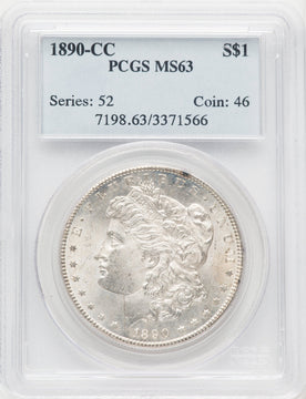 1890-CC Morgan Dollar PCGS MS63