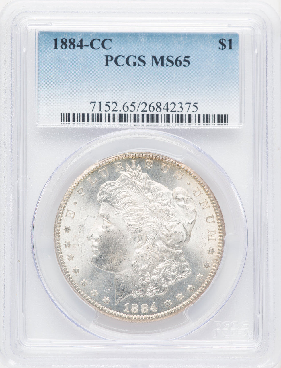 1884-CC Morgan Dollar PCGS MS65
