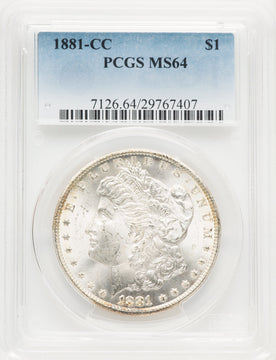 1881-CC Morgan Dollar PCGS MS64 (772309006)