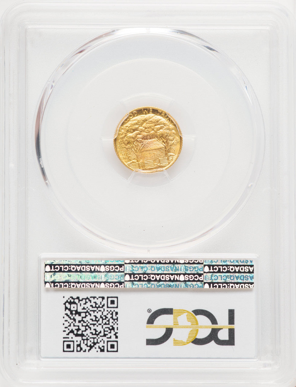 1922 G$1 Grant With Star Blue Gradient Commemorative Gold PCGS MS68