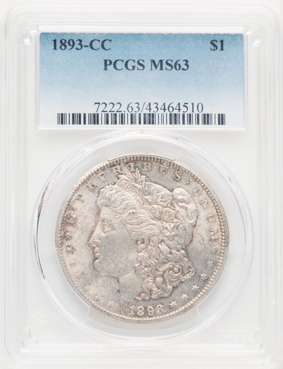 1893-CC Morgan Dollar PCGS MS63