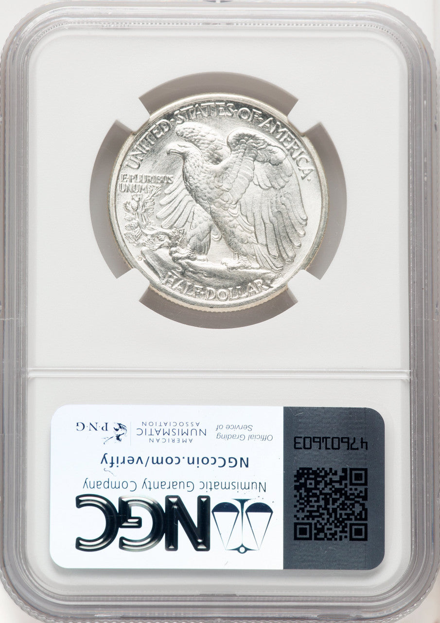 1941-D 50C Walking Liberty Half Dollar NGC MS67+ (771305003)