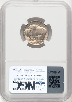 1924 5C Buffalo Nickel NGC MS67