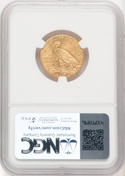 1909 $5 Indian Half Eagle NGC MS64 (772138035)