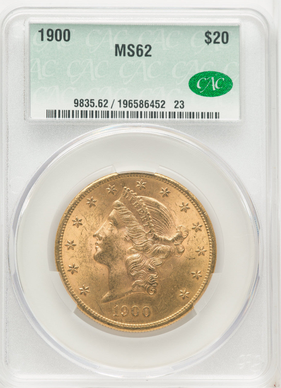 1900 $20 Liberty Double Eagle CACG MS62 (771743007)