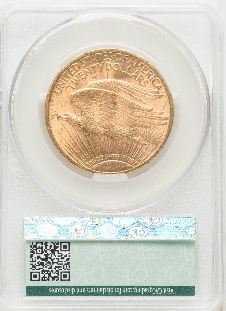 1923 $20 Saint-Gaudens Double Eagle CACG MS63