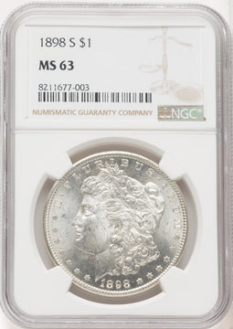 1898-S Morgan Dollar NGC MS63