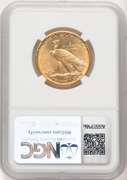1908-D $10 NO MOTTO Indian Eagle NGC MS62 (771368054)
