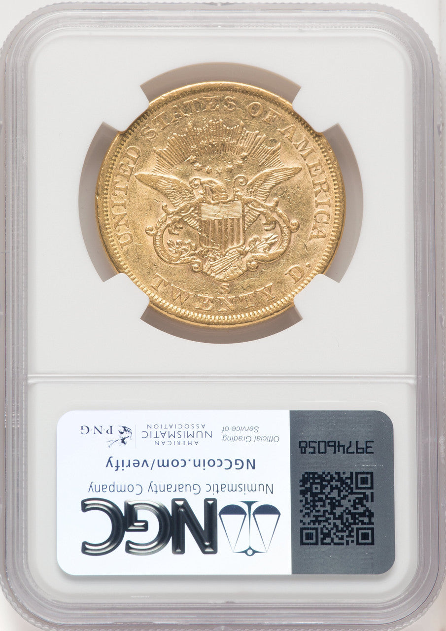 1862-S $20 Liberty Double Eagle NGC XF45 (572203013)