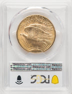 1920 $20 Saint-Gaudens Double Eagle PCGS MS63+ (771354010)