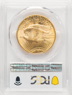1920 $20 Saint-Gaudens Double Eagle PCGS MS63+ (771354011)