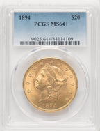 1894 $20 Liberty Double Eagle PCGS MS64+