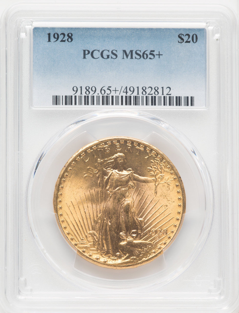 1928 $20 Saint-Gaudens Double Eagle PCGS MS65+ (177168201)