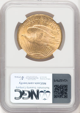 1911-S $20 Saint-Gaudens Double Eagle NGC MS65+ (770254042)