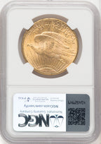 1911-S $20 Saint-Gaudens Double Eagle NGC MS65+ (770254042)