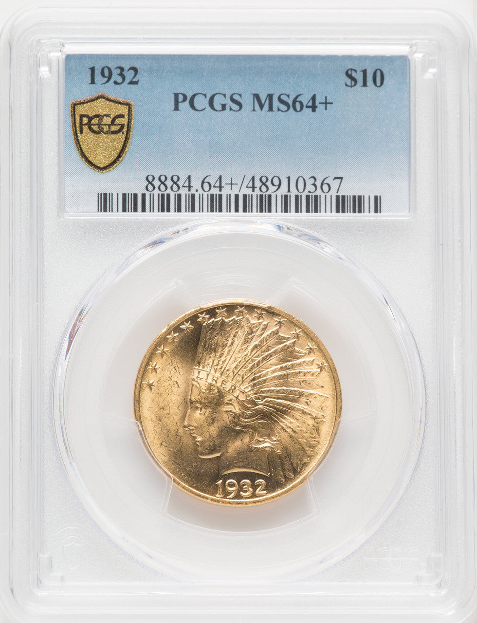 1932 $10 Indian Eagle PCGS MS64+ (177162295)