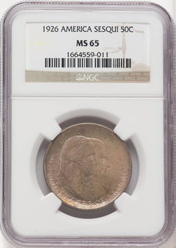 1926 50C Sesquicentennial Commemorative Silver NGC MS65 (519977077)