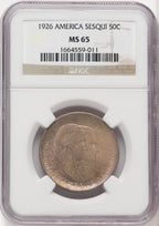 1926 50C Sesquicentennial Commemorative Silver NGC MS65 (519977077)