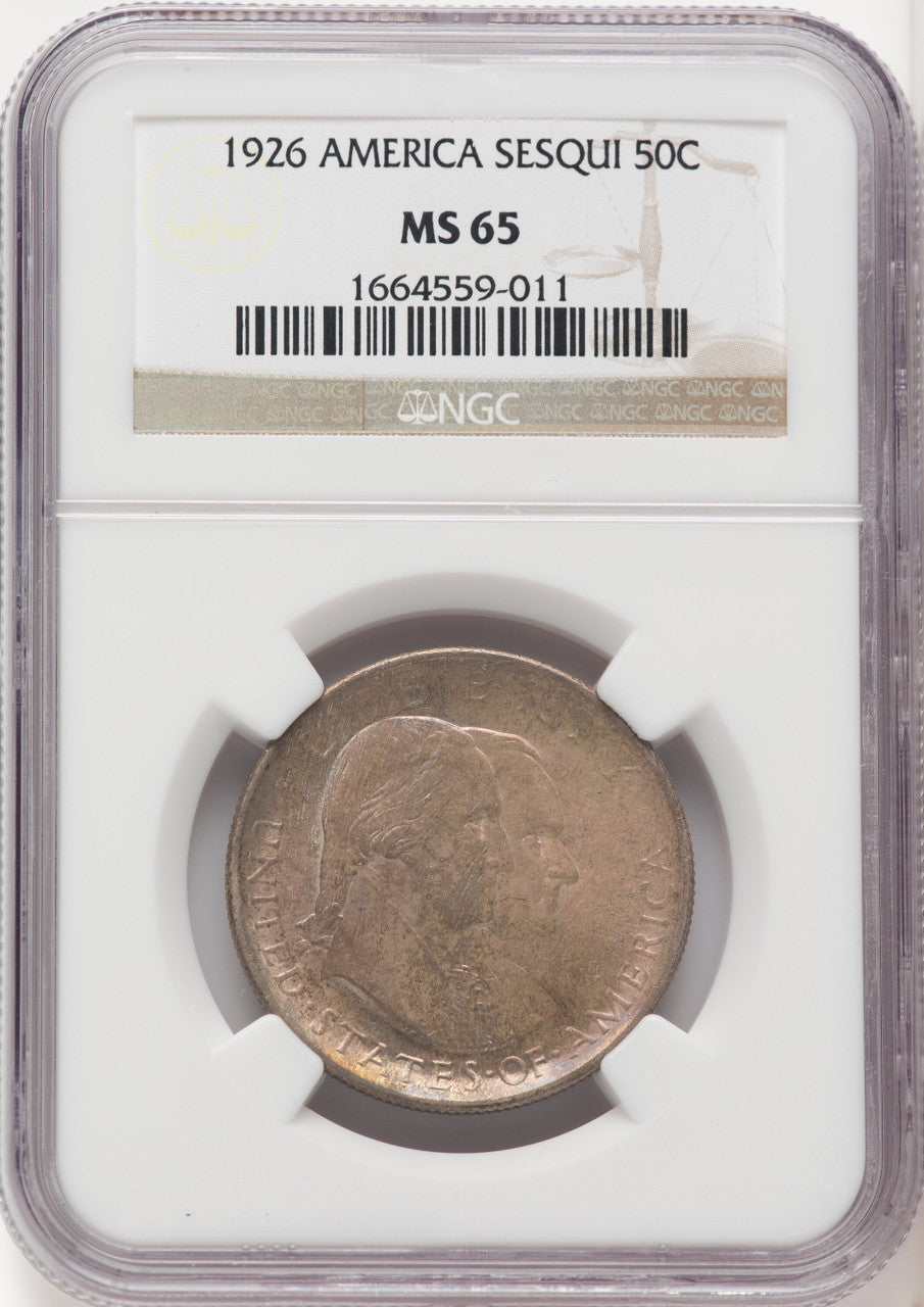 1926 50C Sesquicentennial Commemorative Silver NGC MS65 (519977077)