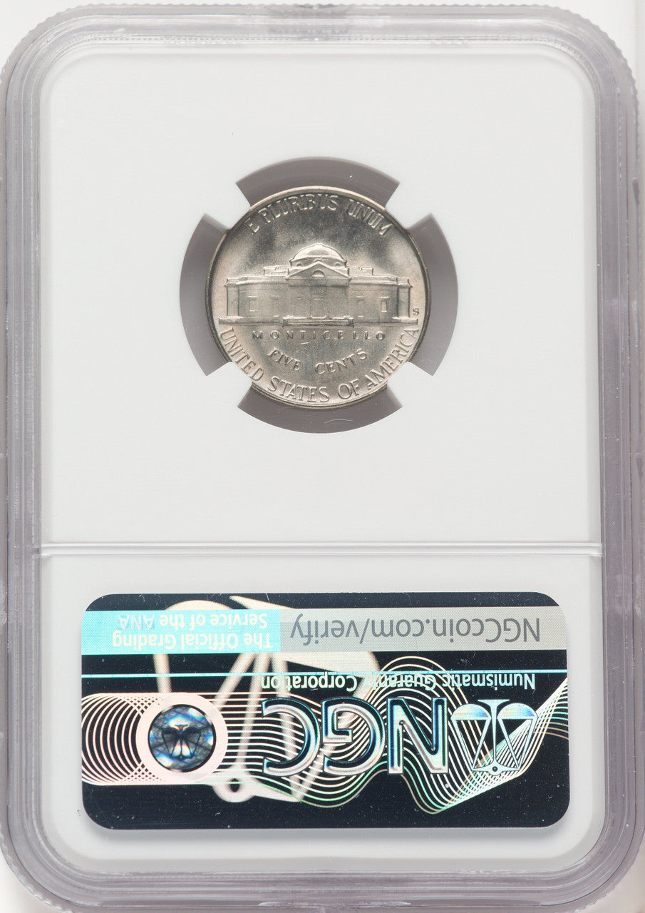 1946-S 5C FS Jefferson Nickel NGC MS67+