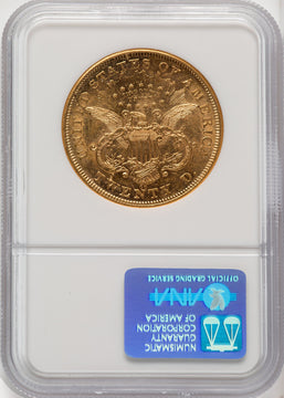 1871-CC $20 Liberty Double Eagle NGC AU55