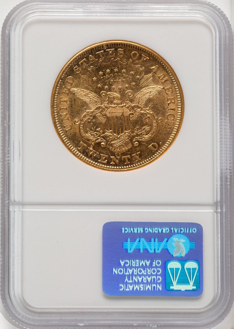 1871-CC $20 Liberty Double Eagle NGC AU55