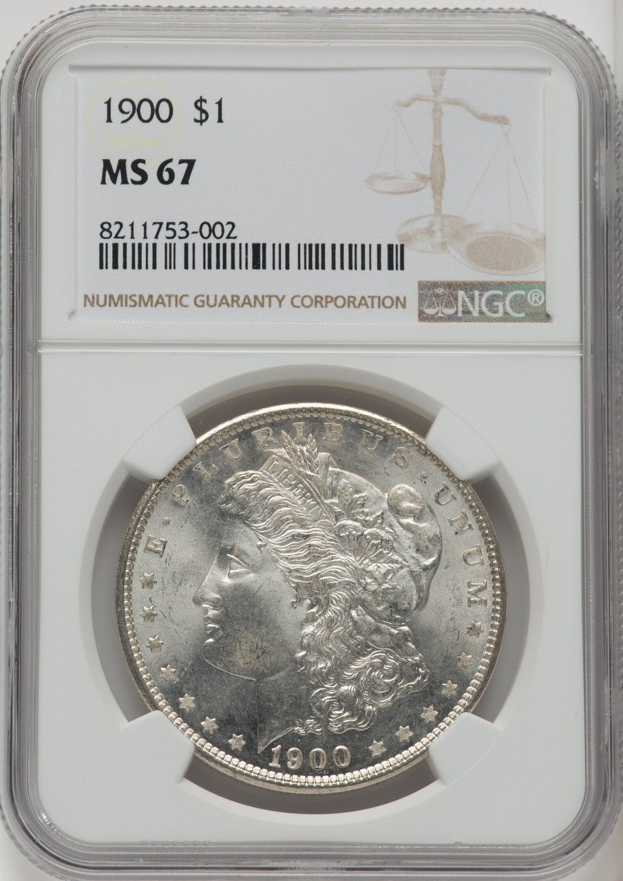 1900 Morgan Dollar NGC MS67 (506690008)