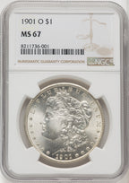 1901-O Morgan Dollar NGC MS67 (769299007)