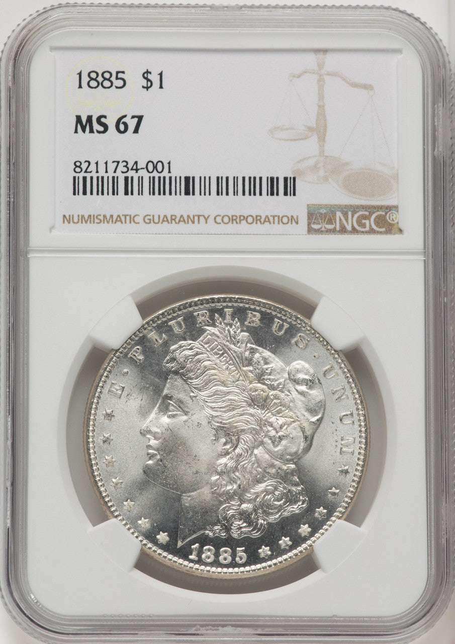 1885 Morgan Dollar NGC MS67 (771893008)