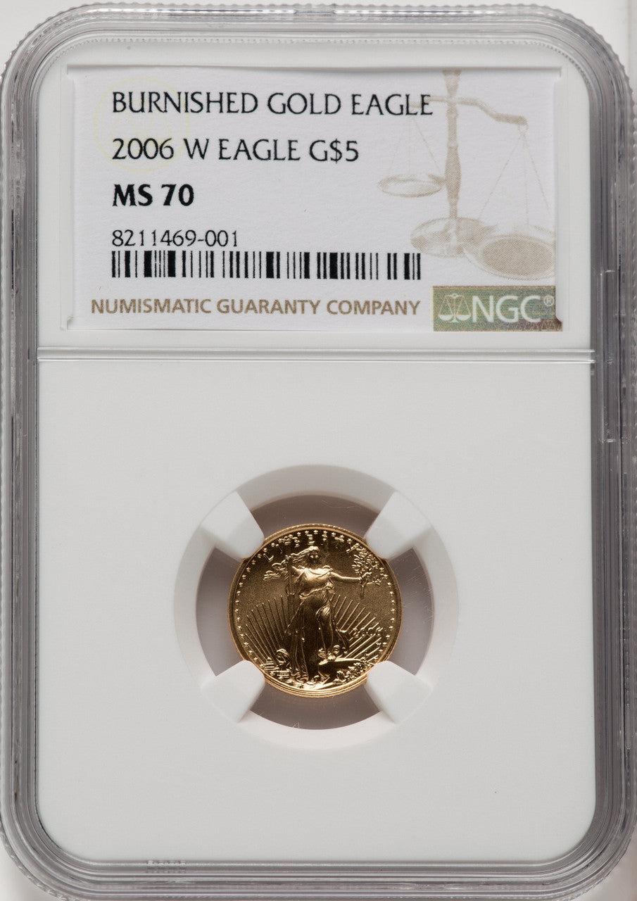2006-W $5 Tenth-Ounce Gold Eagle NGC MS70 (771120142)