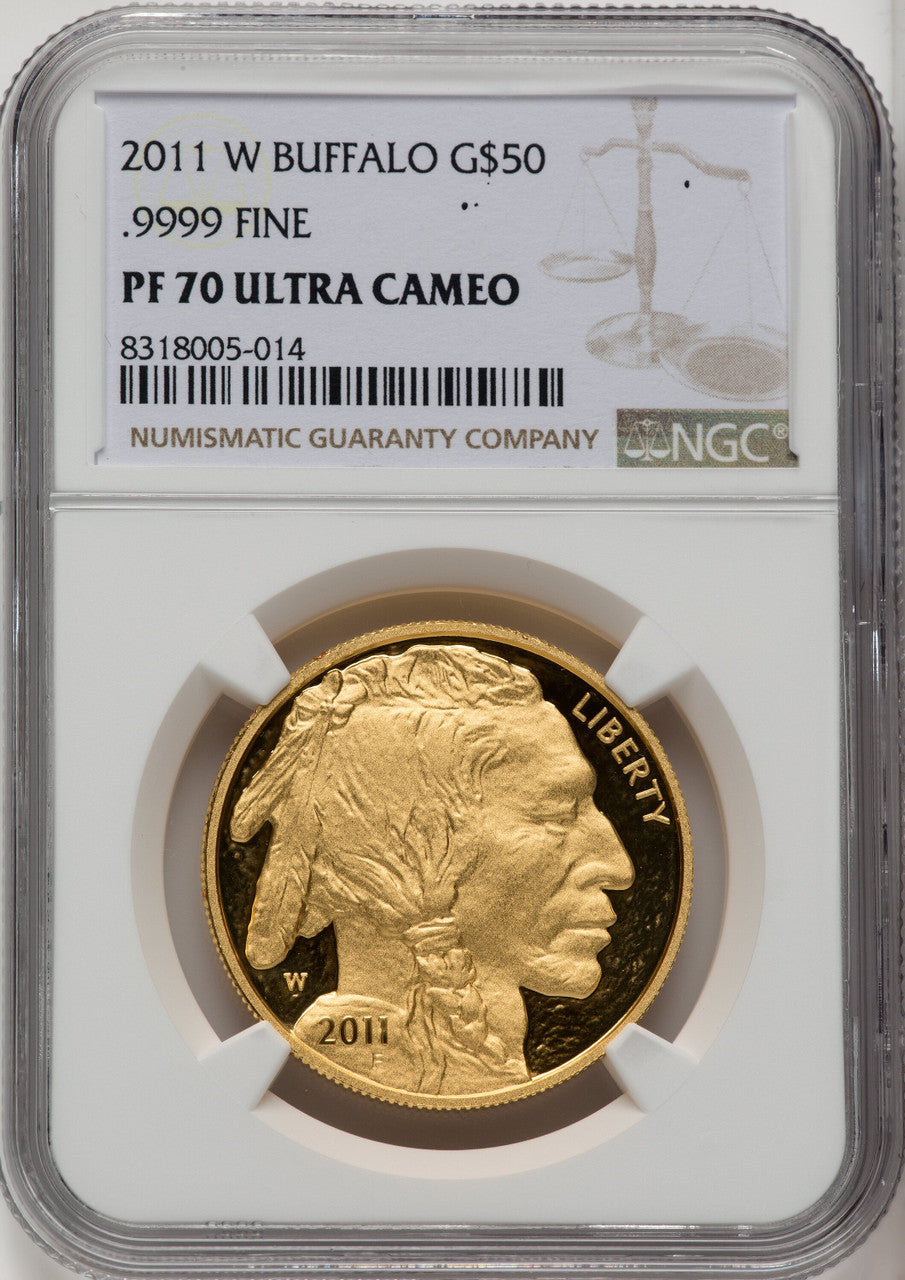 2011-W $50 One-Ounce Gold Buffalo NGC PF70 (519850033)