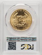 1992 $50 One-Ounce Gold Eagle Blue Gradient PCGS MS70