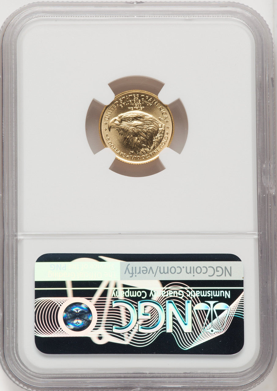 2023 Gold Eagle 1/10 oz Brown Label NGC MS70