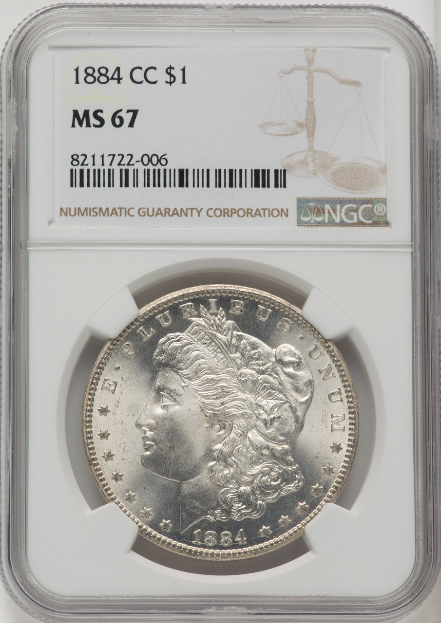 1884-CC Morgan Dollar NGC MS67 (519874007)