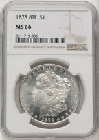 1878 8TF Morgan Dollar NGC MS66 (771271022)