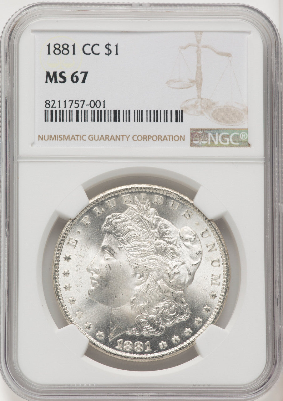 1881-CC Morgan Dollar NGC MS67 (771272001)