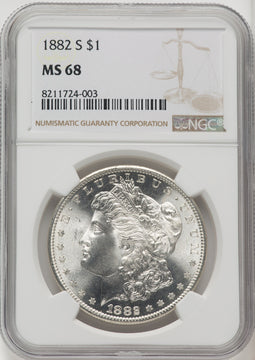 1882-S Morgan Dollar NGC MS68