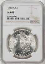 1882-S Morgan Dollar NGC MS68