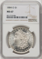 1884-O Morgan Dollar NGC MS67 (519874002)