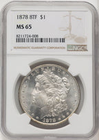 1878 8TF Morgan Dollar NGC MS65 (519876023)