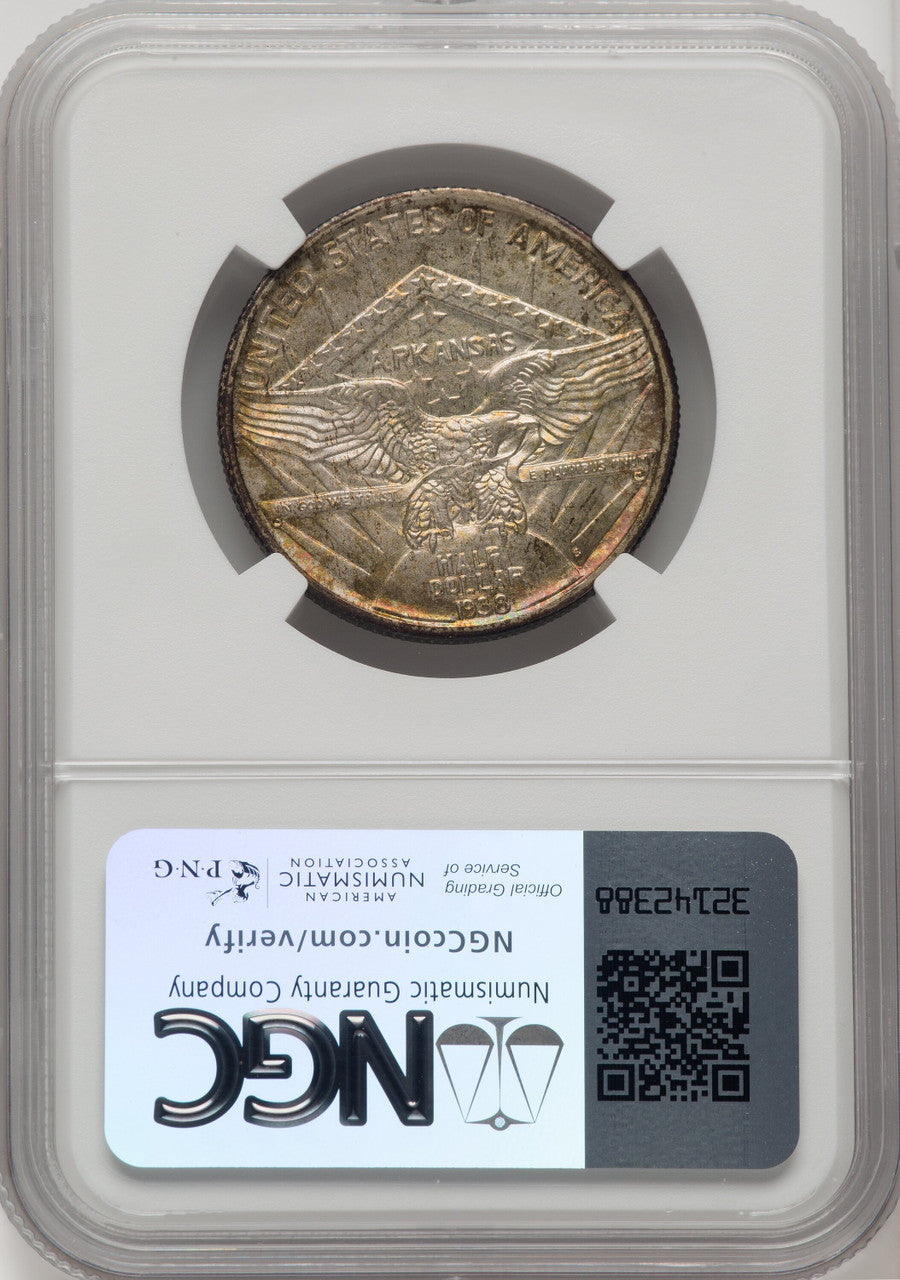 1938-S 50C Arkansas Commemorative Silver NGC MS67 (771662007)