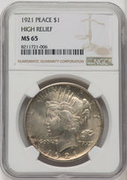 1921 Peace Dollar NGC MS65 (771457001)