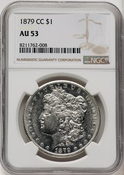 1879-CC Morgan Dollar NGC AU53