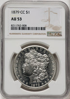 1879-CC Morgan Dollar NGC AU53