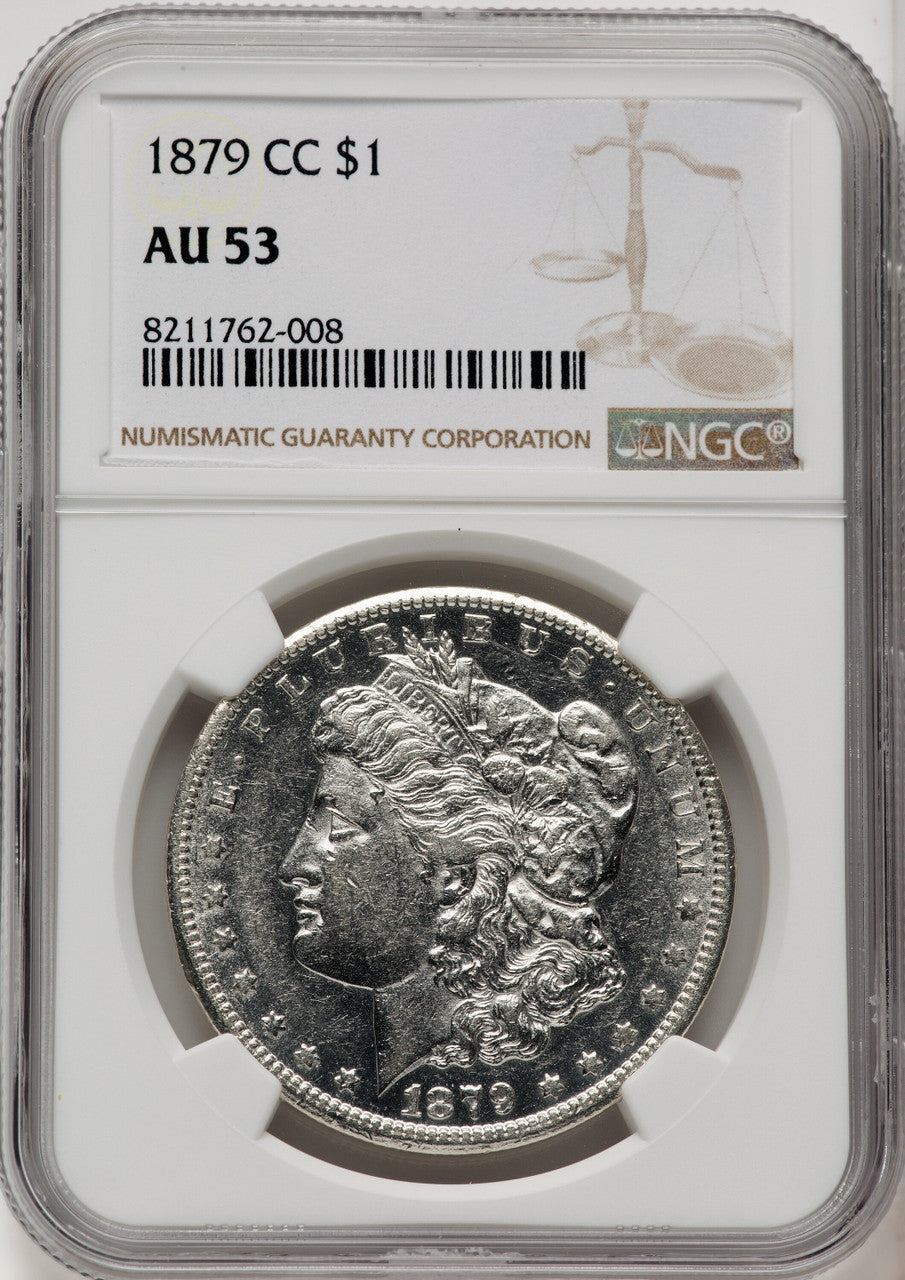 1879-CC Morgan Dollar NGC AU53